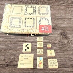 15 Rubber Stamps Various Sizes For Craft Mostly New Some Used